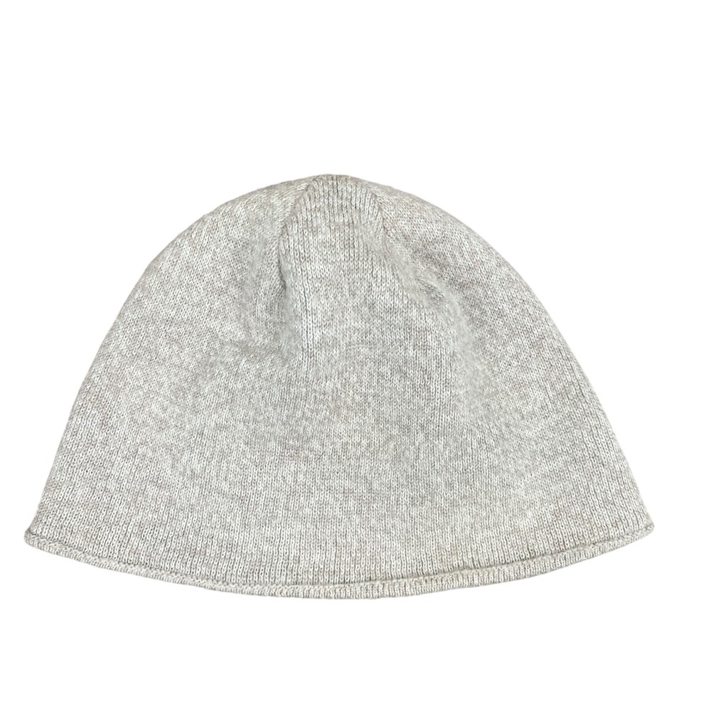 Cascade Mountain Tech Mens Merino Wool Blend Fleece Lined Beanie Tan OSFA